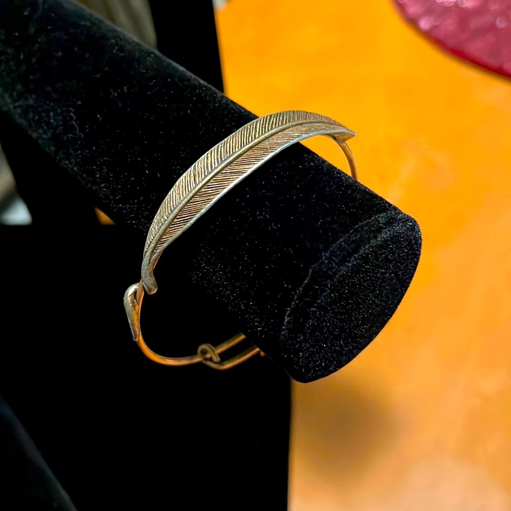 Alex and Ani Quill Feather Bracelet